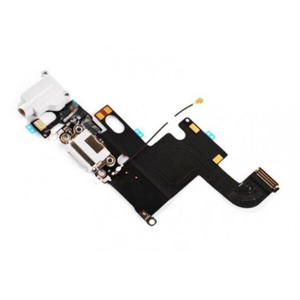 Ladebuchse USB Dock Connector Audio Jack Microfon Flex Weiß für iPhone 6