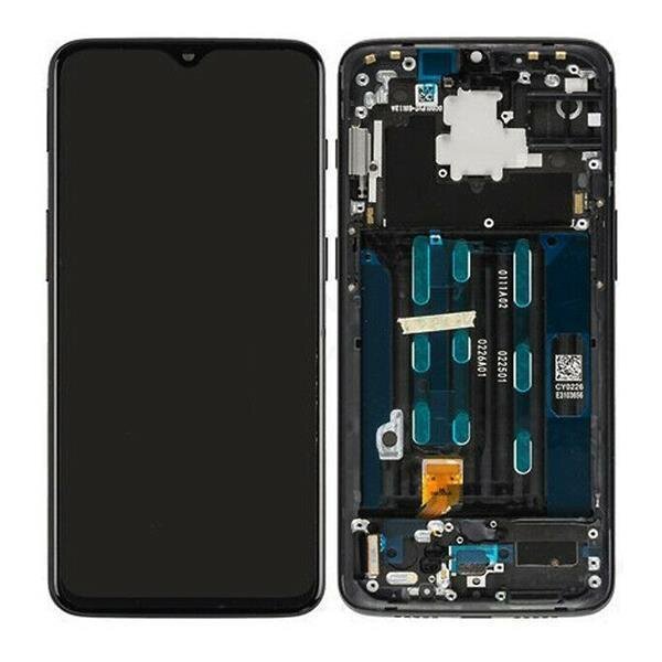 OnePlus 6T A6013 LCD Display Touchscreen Bildschirm & Rahmen Mirror Schwarz