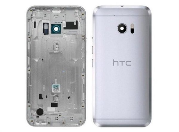 HTC One 10 M10 Akkudeckel Backcover Batterie Deckel Silber Weiß