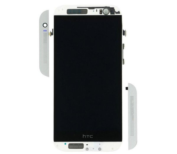 Original HTC One M8s LCD Display Digitizer Touchscreen Touch mit Rahmen Silber