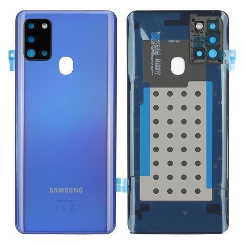 Samsung Galaxy A21s A217F Akkudeckel Backcover Batterie Deckel Blau
