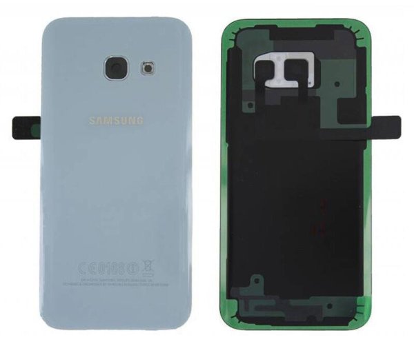 Samsung Galaxy A3 (2017) A320F Akkudeckel Backcover Batterie Deckel Blau