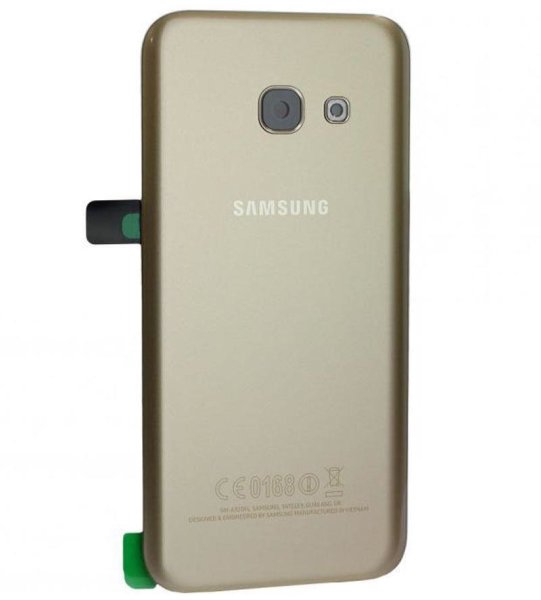 Samsung Galaxy A3 (2017) A320F Akkudeckel Backcover Batterie Deckel Gold