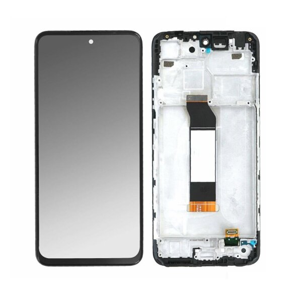 Xiaomi Redmi Note 10 5G / 10T 5G LCD Display Touchscreen Bildschirm Rahmen Graphite Grau