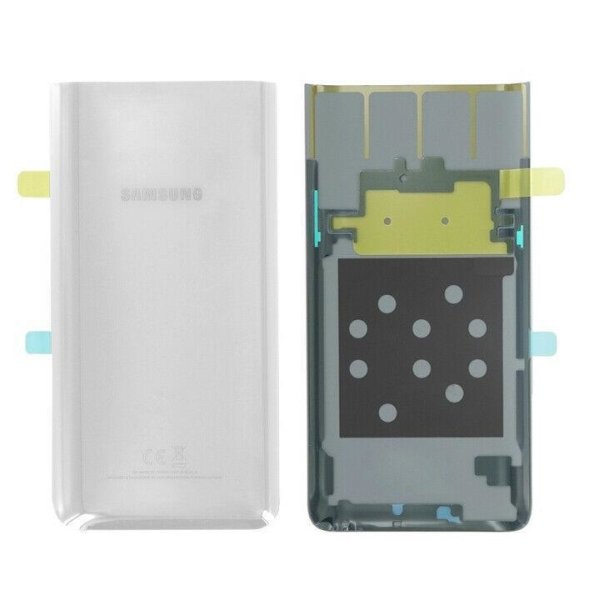 Samsung Galaxy A80 A805F Akkudeckel Backcover Batterie Deckel Silber