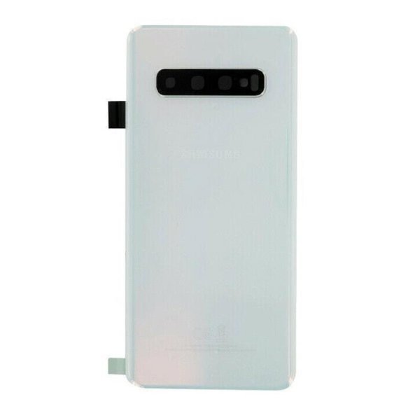 Samsung S10 SM-G973F Akkudeckel Backcover Batterie Deckel Weiß 
