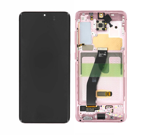 Samsung Galaxy S20 G980F /G981B AMOLED Display Touchscreen Bildschirm Rahmen Cloud Pink