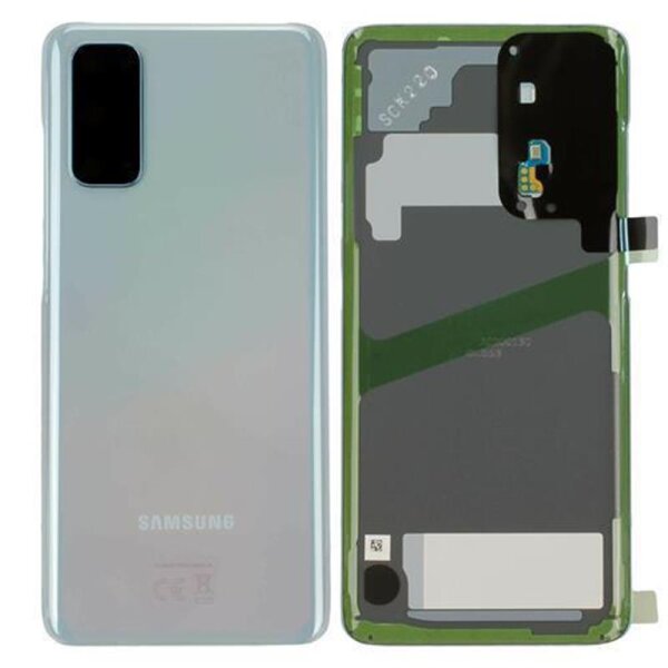 Samsung Galaxy S20 G980F G981B Akkudeckel Backcover Batterie Deckel Blau