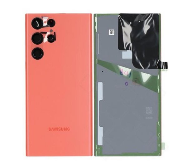 Samsung Galaxy S22 Ultra S908B Akkudeckel Backcover Batterie Deckel Rot