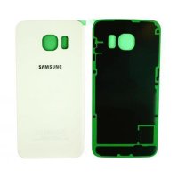 Samsung Galaxy S6 G920F Akkudecke Backcover Batterie Deckel Pearl Weiß