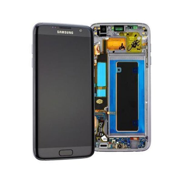 Samsung Galaxy S7 Edge G935F Amoled Display Touchscreen Bildschirm Rahmen Schwarz