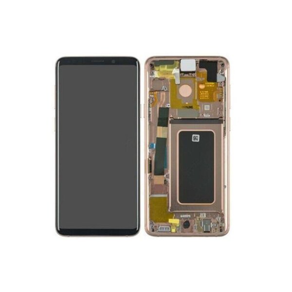 Samsung Galaxy S9 Plus G965F AMOLED Display Touchscreen Bildschirm Rahmen Sunrise Gold