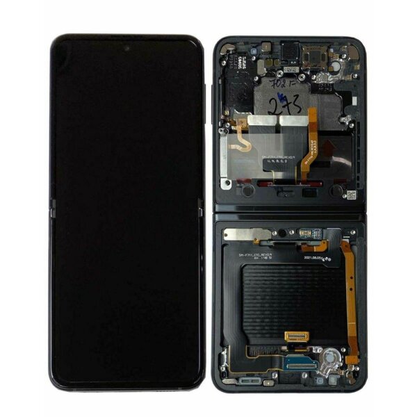 Samsung Galaxy Z Flip3 F711B AMOLED Display Touchscreen Bildschirm Rahmen Schwarz