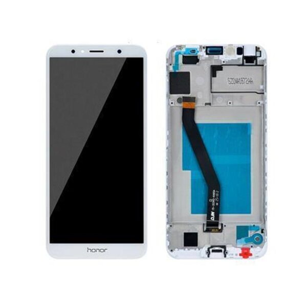 Huawei Honor 7A LCD Display Touchscreen Bildschirm Rahmen Weiß
