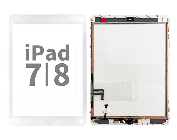 Touchscreen Displayglas Klebestreifen Weiß für iPad 7 2019 & iPad 8 2020