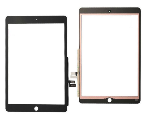 Touchscreen inkl Klebestreifen Schwarz für iPad 2019 7. Gen / 2020 8.Gen 10.2