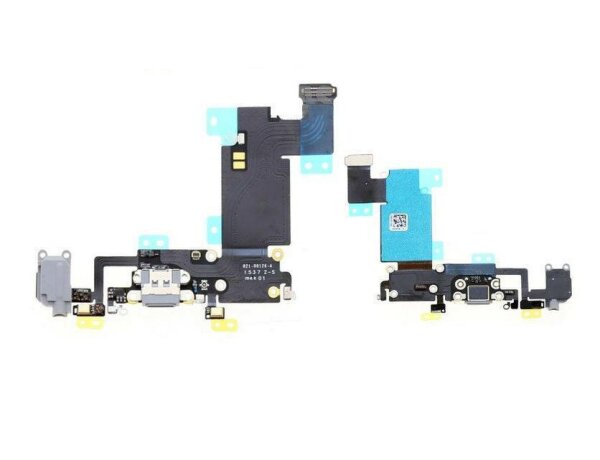 Ladebuchse Mikrofon USB Dock Connector Flex Schwarz Grau für iPhone 6S Plus