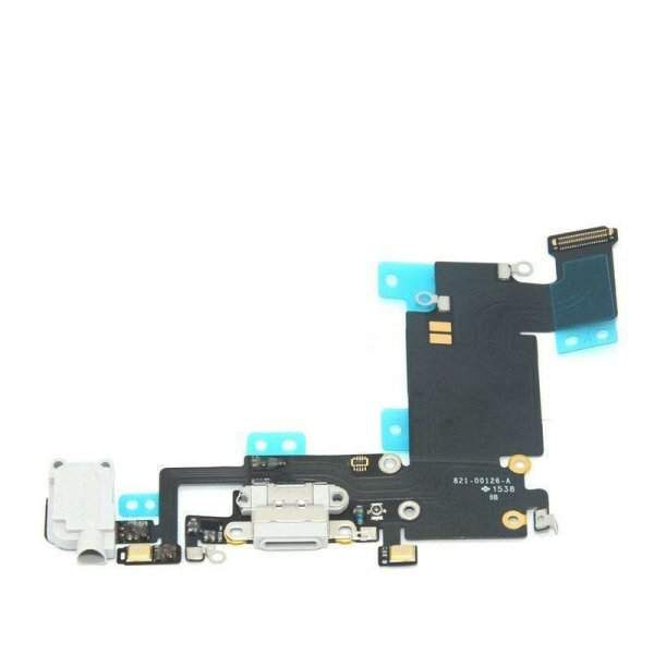 iPhone 6S Plus Ladebuchse Dock Connector Audio Jack Antenne USB Lade Flex Weiß