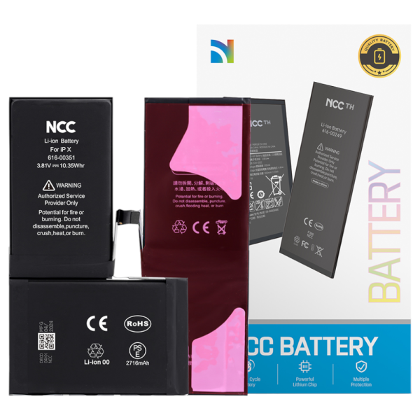 NCC Ersatzakku Akku Batterie 2716mAh für iPhone X