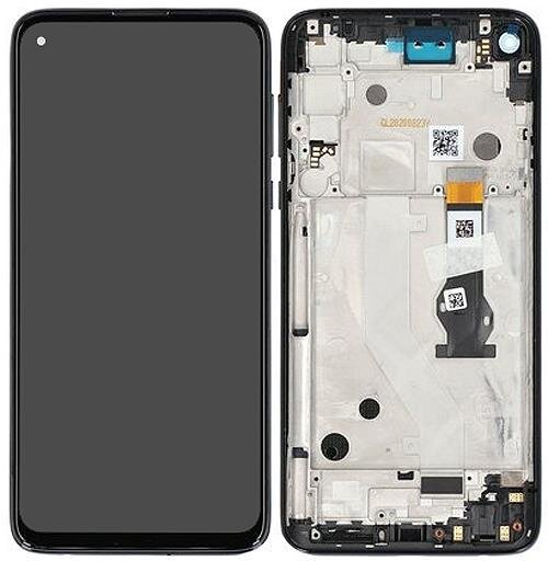 Motorola Moto G Pro XT2043 LCD Display Bildschirm Touchscreen Digitizer Rahmen Schwarz Mystic Indigo