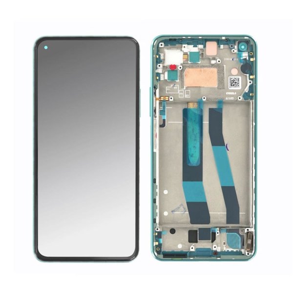 Xiaomi Mi 11 Lite 5G OLED Display Touchscreen Bildschirm Rahmen Minz Grün - OEM