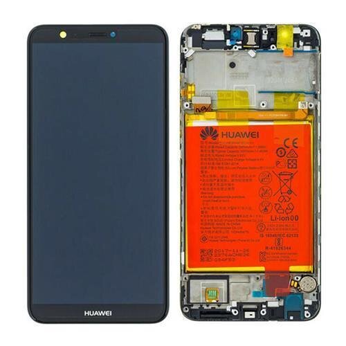 Huawei P Smart LCD Display Touchscreen Bildschirm Rahmen & Akku Schwarz
