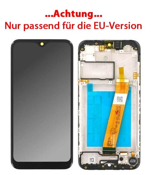 Samsung Galaxy A01 A015F LCD Display Touchscreen Bildschirm Rahmen Schwarz