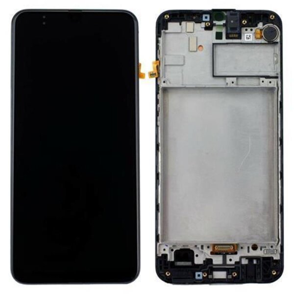 Samsung Galaxy M21 M215F AMOLED Display Touchscreen Bildschirm Rahmen Schwarz