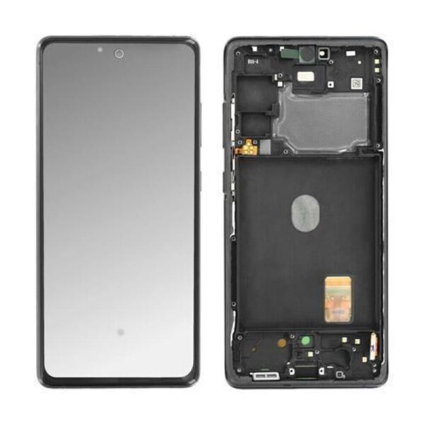 Samsung Galaxy S20 FE 4G G780F AMOLED Display Touchscreen Bildschirm Rahmen Dunkel Blau / Schwarz