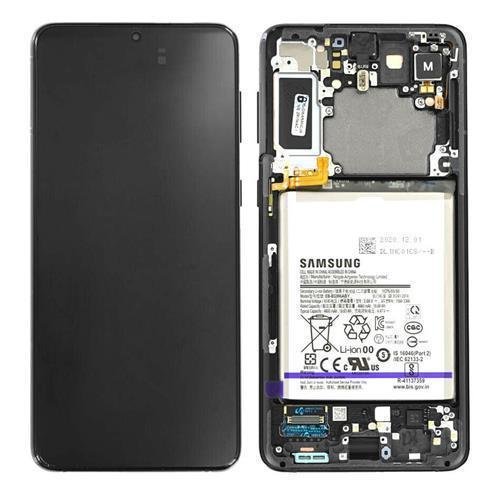 Samsung Galaxy S21+ G996B AMOLED Display Touchscreen Bildschirm Rahmen Akku Phantom Schwarz