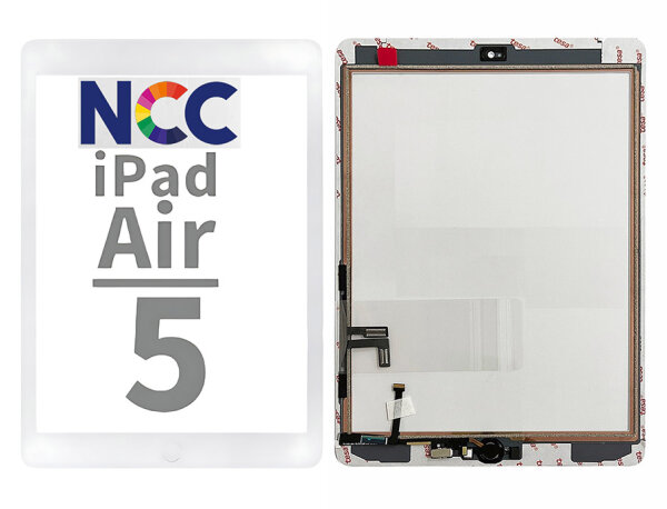 NCC Prime Touchscreen Displayglas Klebestreifen Weiß iPad Air /iPad 5 (2017)