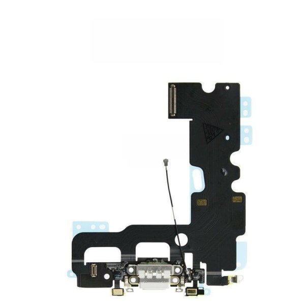 Ladebuchse USB Dock Connector Audio Jack Microfon Flex Weiß für iPhone 7