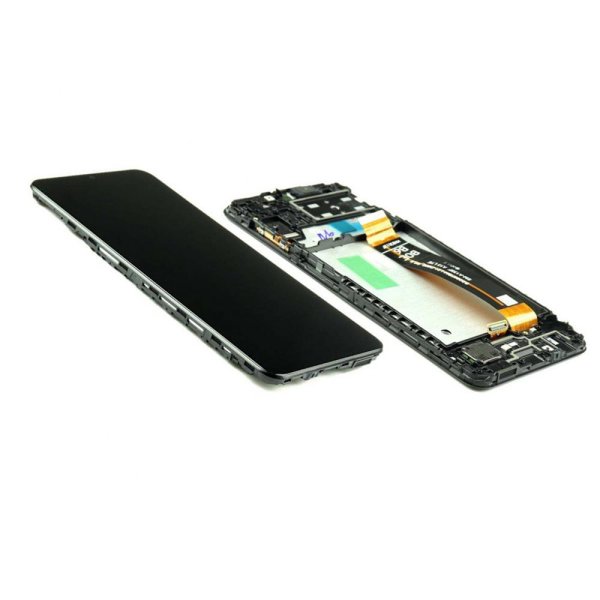 Samsung Galaxy M13 M135F LCD Display Touchscreen Bildschirm Rahmen Schwarz