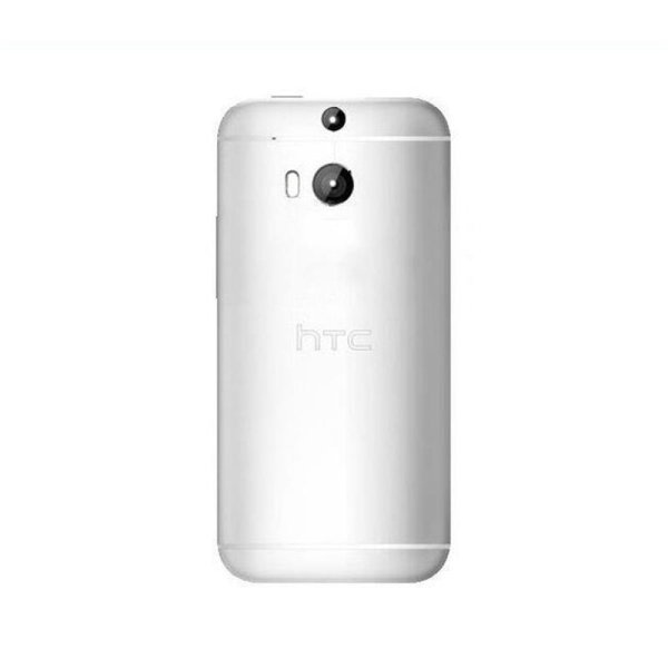 HTC One M8 Akkudeckel Backcover Batterie Deckel Silber