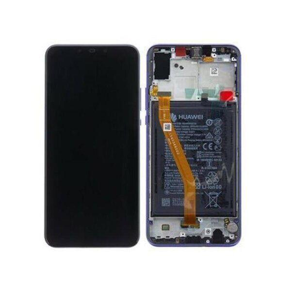 Huawei Nova 3 LCD Display Touchscreen Bildschirm Rahmen Akku Purple Twilight