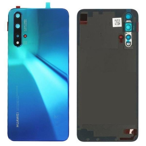 Huawei Nova 5T YAL-L61 Akkudeckel Abdeckung Backcover in Crush Blau