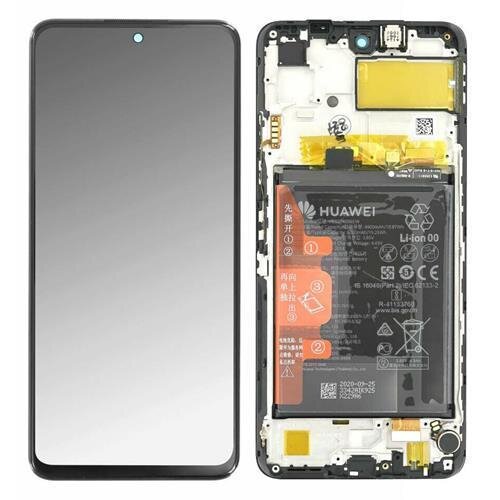 Huawei P Smart 2021 / Y7A LCD Display Touchscreen Rahmen Akku Schwarz