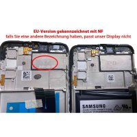 Samsung Galaxy A02s A025G (EU-Version) LCD Display Touchscreen Bildschirm & Rahmen Schwarz