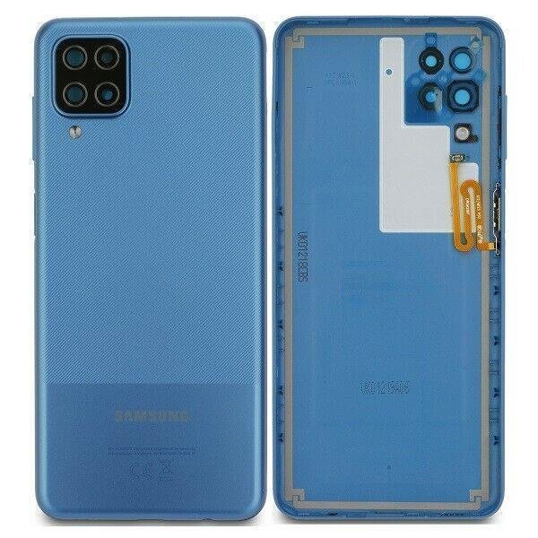 Samsung Galaxy A12 A125F / A12 Nacho A127F Akkudeckel Backcover Batterie Deckel Blau
