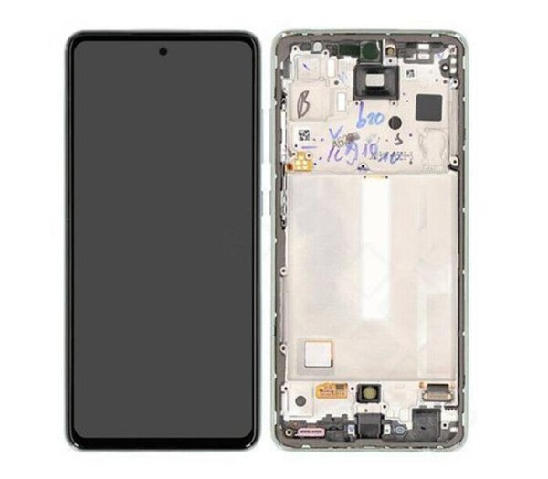 Samsung Galaxy A52s 5G A528B Super AMOLED Display Touchscreen Bildschirm Rahmen Mint Grün