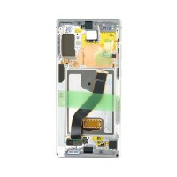 Samsung Galaxy Note 10+ N975F AMOLED Display Touchscreen Bildschirm & Rahmen Aura Weiß