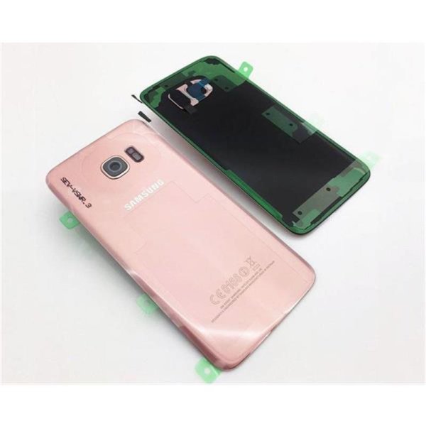 Samsung Galaxy S7 Edge G935F Akkudeckel Backcover Batterie Deckel Pink Gold