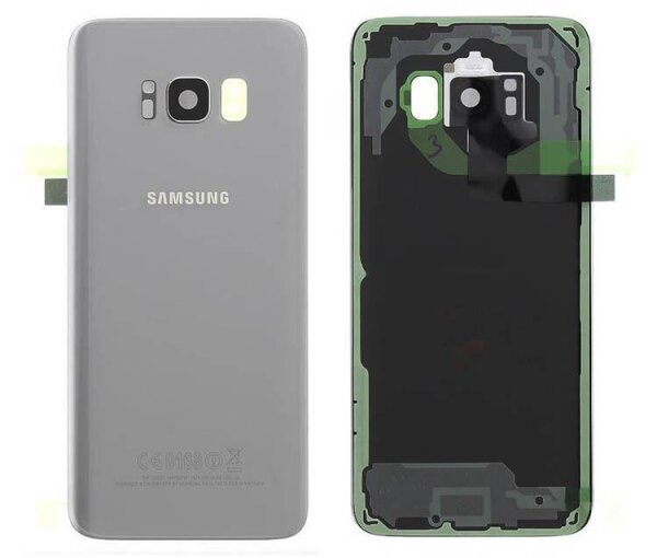Samsung Galaxy S8 G950F Akkudeckel Backcover Batterie Deckel Artic Silber