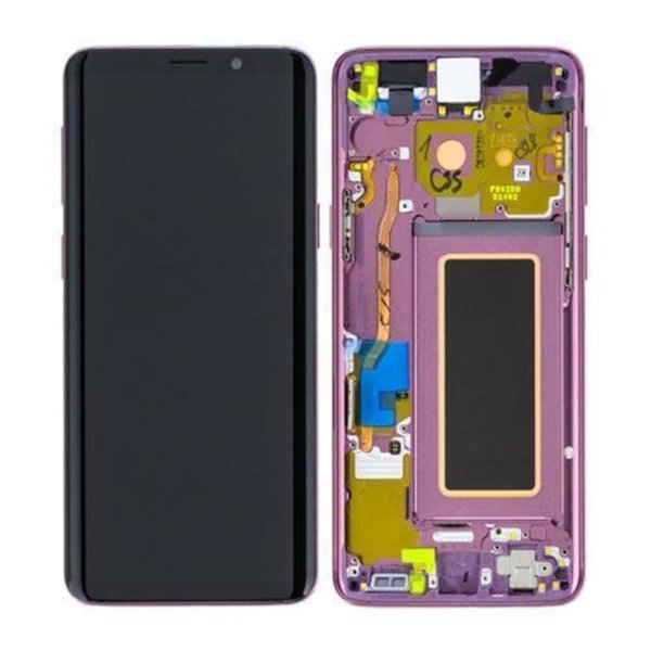 Samsung Galaxy S9 G960F AMOLED Display Touchscreen Bildschirm & Rahmen Purple Lila