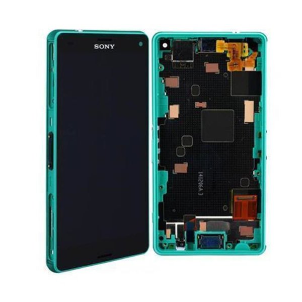 Sony Xperia Z3 Compact D5803 Display Touchscreen Rahmen Grün