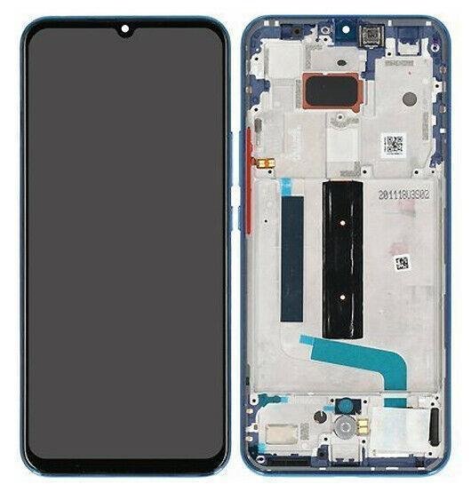 Xiaomi Mi 10 Lite 5G AMOLED Display Touchscreen Bildschirm Rahmen Aurora Blau