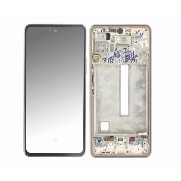 Samsung Galaxy A53 5G A536B AMOLED Display Touchscreen Bildschirm Rahmen Awesome Weiß