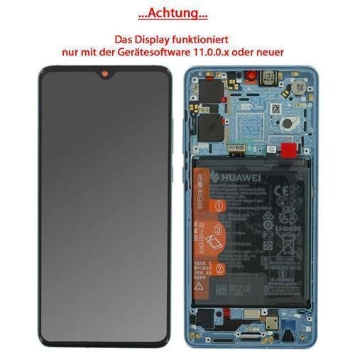 Huawei P30 OLED Display Touchscreen Bildschirm Rahmen & Akku Breathing Crystal