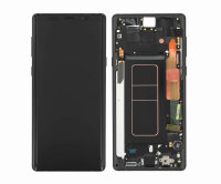 Samsung Galaxy Note 9 N960F Amoled Display Touchscrenn Bildschirm & Rahmen Schwarz