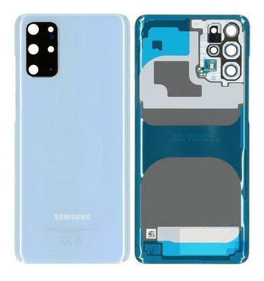 Samsung Galaxy S20+ 4G G985F 5G G986B Akkudeckel Backcover Batterie Deckel Blau